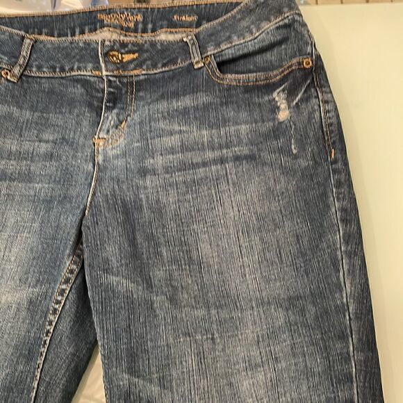 Simply Vera Vera wang jeans 8 stretchy blue straight - Picture 9 of 14